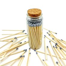 Load image into Gallery viewer, Gray Safety Matches in Jar - Bottle Glass Jar 4" Inch