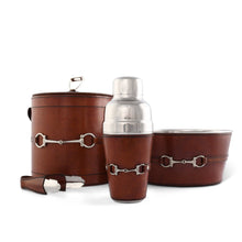 Load image into Gallery viewer, Premium Genuine Leather Equestrian Bit Cocktail Shaker