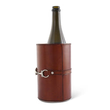 Load image into Gallery viewer, Premium Genuine Leather Bit Wine Bottle Chiller - Stainless Lined