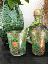 Load image into Gallery viewer, Set of 6 Drinking Glasses Clear Hand Painted Garden Design