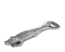 Load image into Gallery viewer, Pewter Alligator Handle Bottle Opener