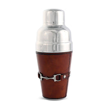 Load image into Gallery viewer, Premium Genuine Leather Equestrian Bit Cocktail Shaker
