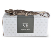 Load image into Gallery viewer, Pewter Alligator Handle Bottle Opener