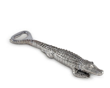 Load image into Gallery viewer, Pewter Alligator Handle Bottle Opener