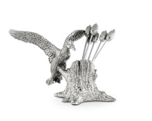Load image into Gallery viewer, Pewter Mallard Duck Cheese Pick Set