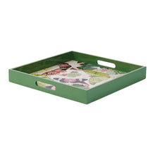 Load image into Gallery viewer, Butterflies Square Lacquer Serving Tray
