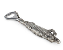 Load image into Gallery viewer, Pewter Alligator Handle Bottle Opener