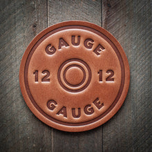 Load image into Gallery viewer, 12 Gauge Leather Coaster