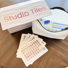 Load image into Gallery viewer, Mahjong Bundle – American Mahjong Tile Set (166 Tiles) 2-Color Blue, Studio Tiles