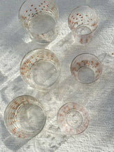 Load image into Gallery viewer, Set of 6 Tea Glasses Gold Little Stars
