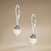 Load image into Gallery viewer, Midnight Whisper Pearl Earrings