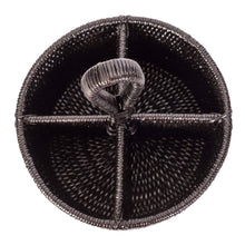 Load image into Gallery viewer, Artifacts Rattan 4 Section Caddy/Cutlery Holder