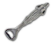 Load image into Gallery viewer, Pewter Alligator Handle Bottle Opener