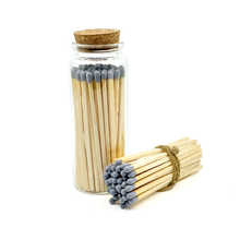 Load image into Gallery viewer, Gray Safety Matches in Jar - Bottle Glass Jar 4" Inch