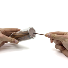 Load image into Gallery viewer, Black Safety Matches in Jar - Bottle Glass Jar 4" Inch