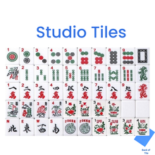 Load image into Gallery viewer, Mahjong Bundle – American Mahjong Tile Set (166 Tiles) 2-Color Blue, Studio Tiles
