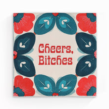 Load image into Gallery viewer, Cheers, Bitches - Funny Retro Cocktail Napkins
