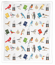 Load image into Gallery viewer, Bird Watching, Organic Cotton Tea Towel
