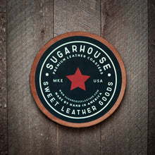 Load image into Gallery viewer, American Flag Leather Coaster
