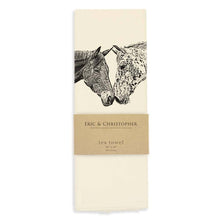 Load image into Gallery viewer, Kissing Horses Tea Towel
