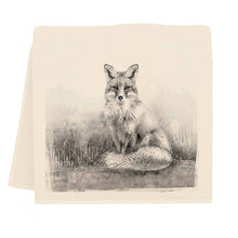 Load image into Gallery viewer, American Woodlands Collective Fox Tea Towel
