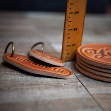 Load image into Gallery viewer, American Flag Leather Coaster
