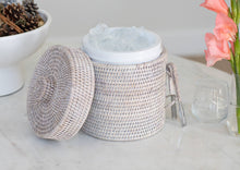 Load image into Gallery viewer, Artifacts Rattan Ice Bucket with Tongs
