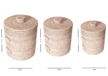 Load image into Gallery viewer, Artifacts Rattan Ice Bucket with Tongs
