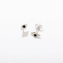 Load image into Gallery viewer, Evil Eye 14k Gold Plate or Silver Stud Earrings - On Sale 🤑
