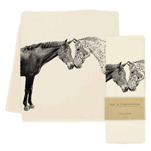 Load image into Gallery viewer, Kissing Horses Tea Towel
