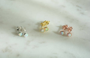 Opal Stud Earrings