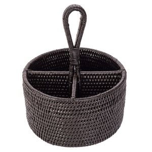 Artifacts Rattan 4 Section Caddy/Cutlery Holder
