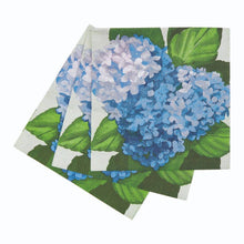 Load image into Gallery viewer, Blue Hydrangea Paper Cocktail Napkins (Pack of 25)

