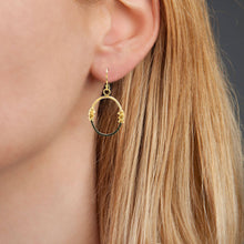 Load image into Gallery viewer, Two Tone Oval Earrings
