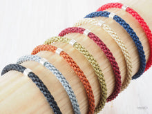 Load image into Gallery viewer, Men's Braided Bracelet | Rope Bracelet | Silver Bracelet |
