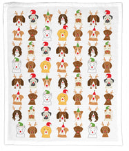 Load image into Gallery viewer, Dogs in Disguise, Organic Cotton Tea Towel - Holiday
