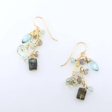 Load image into Gallery viewer, Labradorite Cascade Earrings
