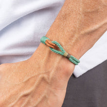 Load image into Gallery viewer, Nautical Rope Bracelet | Leather Bracelet | Gift for Men

