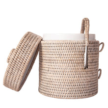 Load image into Gallery viewer, Artifacts Rattan Ice Bucket with Tongs
