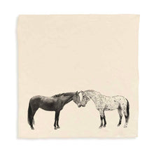 Load image into Gallery viewer, Kissing Horses Tea Towel

