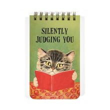 Load image into Gallery viewer, Silently Judging You - Funny 3x5 Spiral Memo Notepad
