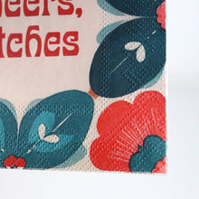 Load image into Gallery viewer, Cheers, Bitches - Funny Retro Cocktail Napkins
