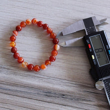 Load image into Gallery viewer, Carnelian Bracelet 4mm/6mm/8mm - Crystals &amp; Stones

