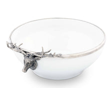 Load image into Gallery viewer, Elk Head Stoneware Bowl Larger
