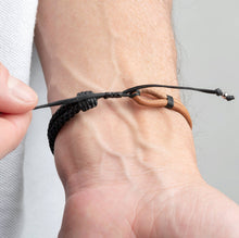 Load image into Gallery viewer, Nautical Rope Bracelet | Leather Bracelet | Gift for Men

