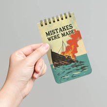 Load image into Gallery viewer, Mistakes Were Made - Funny 3x5 Spiral Memo Notepad
