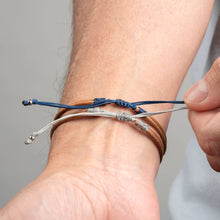 Load image into Gallery viewer, Men's Knot Bracelet | Leather Bracelet | Adjustable Bracelet
