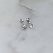 Load image into Gallery viewer, Three Stone Opal Studs
