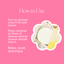 Load image into Gallery viewer, Lavender &amp; Lime Shower Steamers
