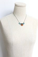 Load image into Gallery viewer, JLT516 vintage orange and teal necklace
